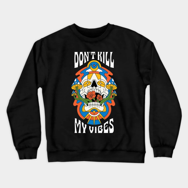 Skull Vibes Crewneck Sweatshirt by Skilline